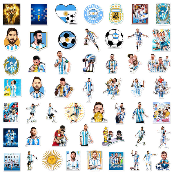 100 Pegatinas de Messi: ¡Lleva la Magia del 10 a Todas Partes! ⚽🐐